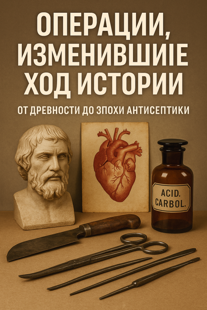 Операции, изменившие ход истории: от Цезаря до первой пересадки сердца